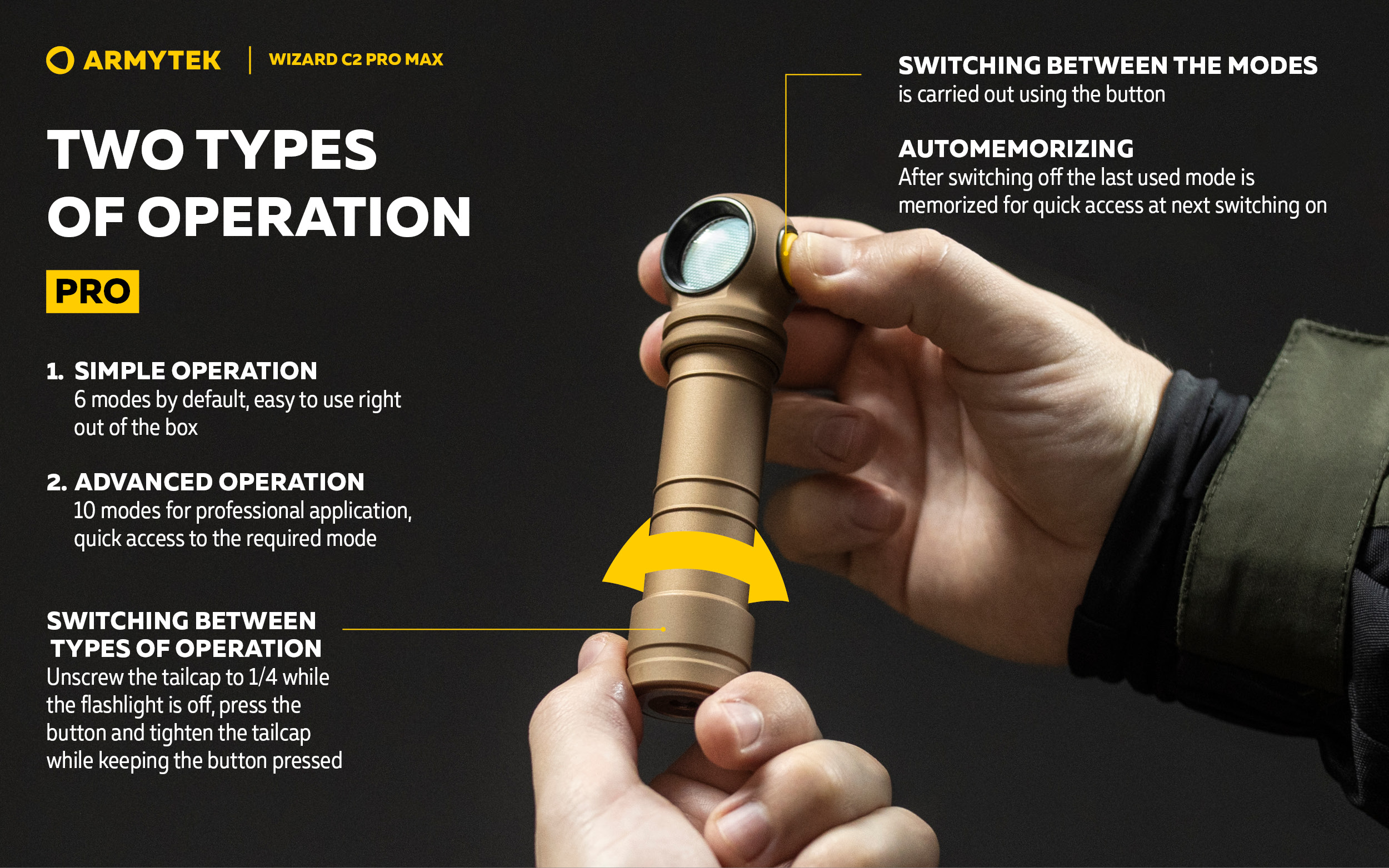 Armytek Wizard C2 Pro Max Magnet USB | Armytek.fi